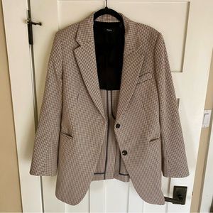 Theory Plaid Blazer